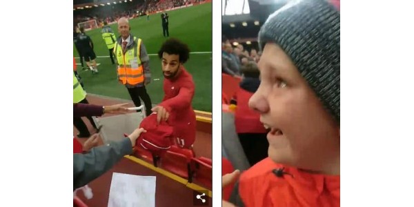 Po meczu Mohamed Salah wysłał małą koszulkę fanów